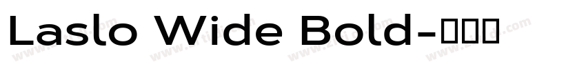 Laslo Wide Bold字体转换